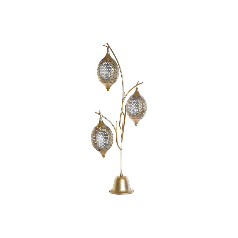 Candelabro DKD Home Decor Vetro Metallo (39 x 23 x 90 cm) - zannishop