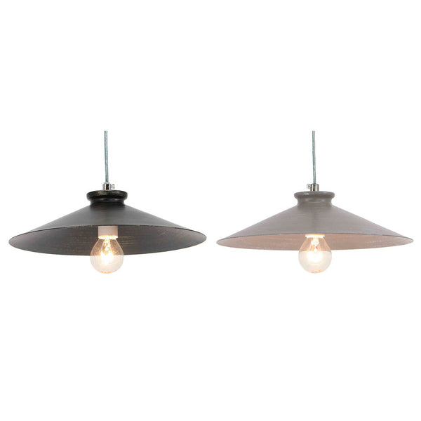 Lampadario DKD Home Decor Nero Metallo (26 x 26 x 6 cm) (2 pcs) - zannishop