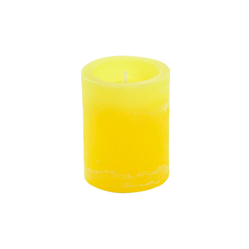 Candela DKD Home Decor Citronella Giallo Cera (7 cm)