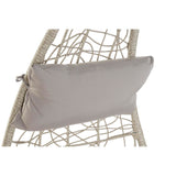 Poltrona da giardino DKD Home Decor Metallo Poliestere rattan sintetico Grigio chiaro (82 x 75 x 125 cm) (82 x 75 x 125 cm)