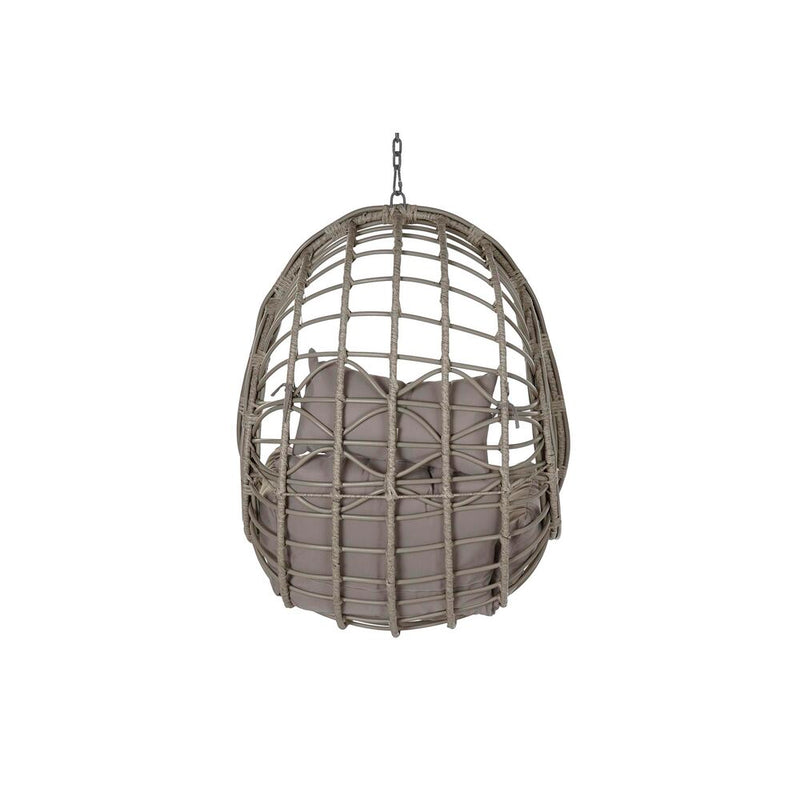 Poltrona da giardino DKD Home Decor Grigio Poliestere rattan sintetico Alluminio (90 x 70 x 110 cm) (92 x 70 x 113 cm)