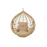 Poltrona da giardino DKD Home Decor Metallo Marrone Poliestere rattan sintetico (90 x 70 x 110 cm) (105 x 75 x 226 cm)