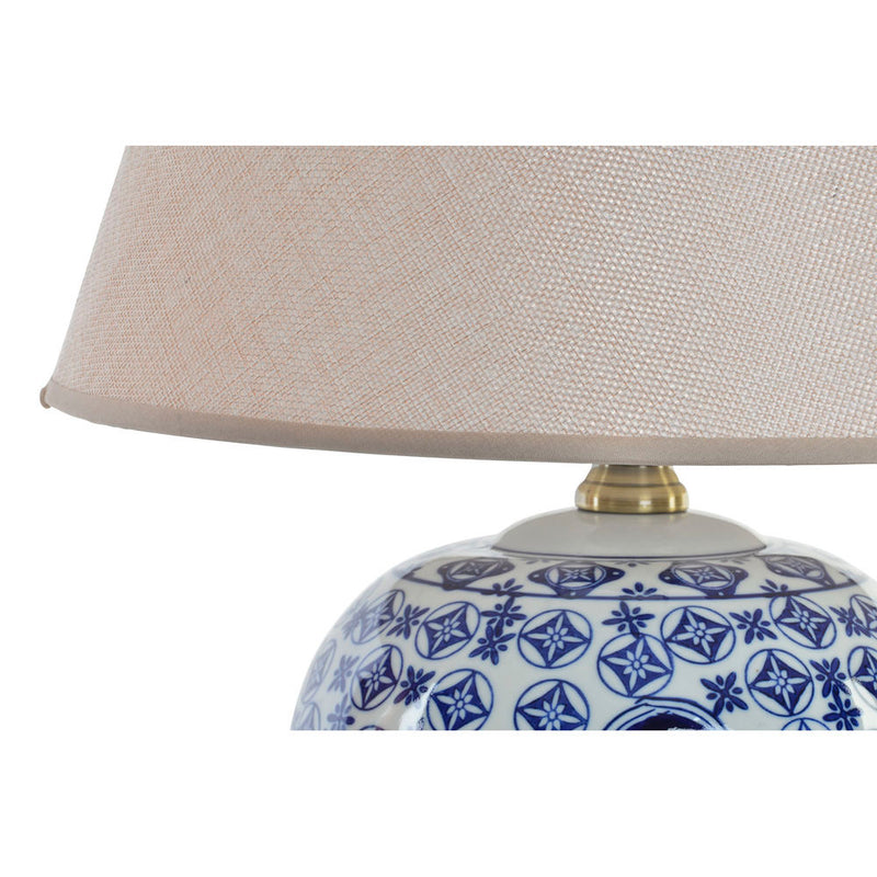 Lampada da tavolo DKD Home Decor Azzurro Porțelan (34 x 34 x 43 cm) - zannishop