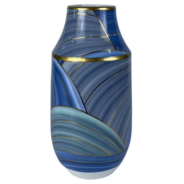 DKD Home Decor Vase Porțelan Modern Blue (15 x 15 x 30 cm)