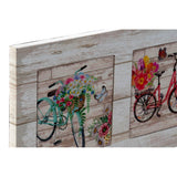 Appendiabiti da parete DKD Home Decor Bicicletta Azzurro Rosa Metallo Verde Giallo Legno MDF (40 x 7 x 26 cm)