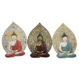 Decorazione da Parete DKD Home Decor Buda Resina (19.3 x 3.7 x 27.3 cm) (3 pcs) - zannishop