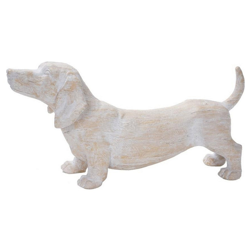 Decorative Figure DKD Home Decor Beige Resin Dog (48 x 15 x 23.5 cm) - zannishop