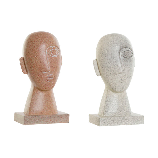 Decorative Figure DKD Home Decor Beige Terracotta Resin (14.5 x 10.5 x 27.5 cm) (2 pcs) - zannishop