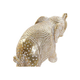 Statua Decorativa DKD Home Decor Elefant Dorato Bianco Resina (16.5 x 7 x 11.5 cm) - zannishop