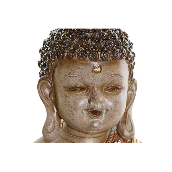 Statua Decorativa DKD Home Decor Dorato Marrone Buda Resina (14 x 12 x 26 cm) - zannishop