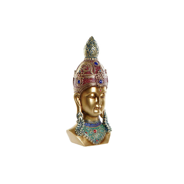 Statua Decorativa DKD Home Decor Dorato Buda Resina (17 x 12 x 36 cm) - zannishop