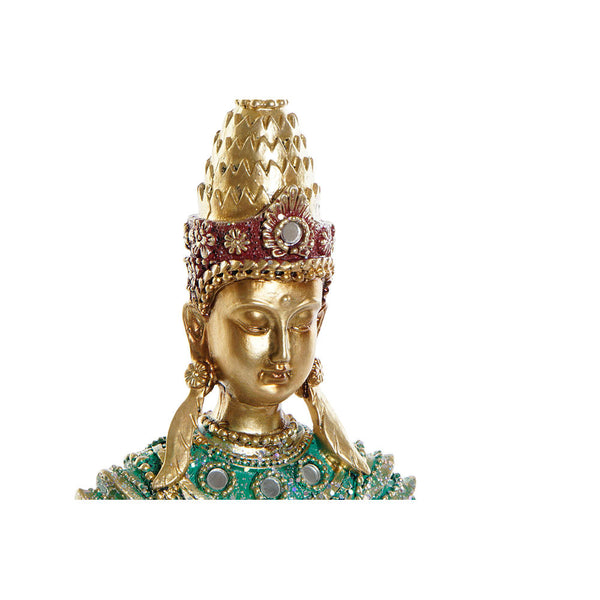 Statua Decorativa DKD Home Decor Dorato Buda Resina (13 x 7 x 27 cm) - zannishop