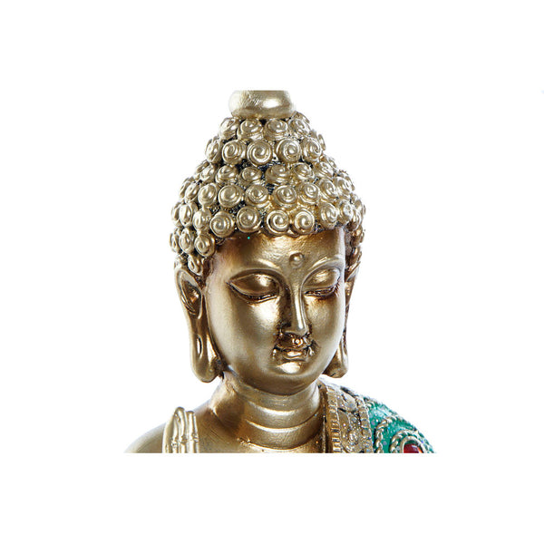 Statua Decorativa DKD Home Decor Dorato Buda Resina (17 x 7 x 23 cm) - zannishop