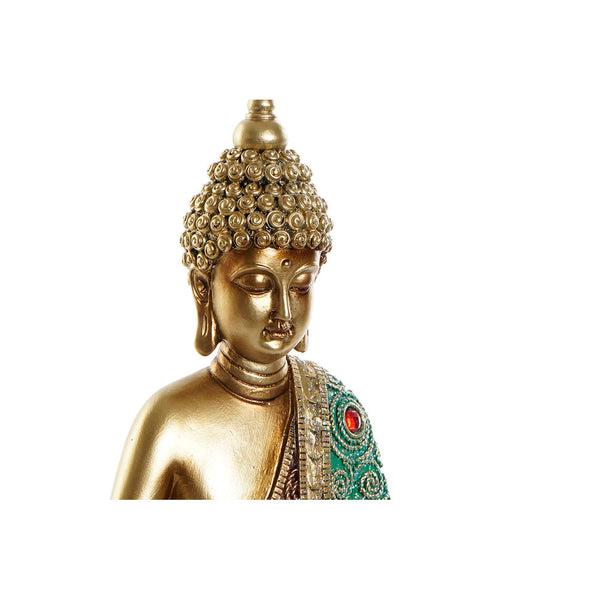 Statua Decorativa DKD Home Decor Dorato Buda Resina (20 x 10 x 28 cm) - zannishop