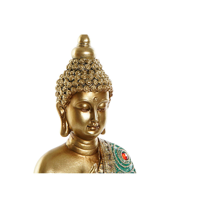 Statua Decorativa DKD Home Decor Dorato Buda Resina (25 x 11 x 34 cm) - zannishop