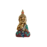 Statua Decorativa DKD Home Decor Dorato Buda Resina (14 x 12 x 26 cm) - zannishop