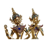 Statua Decorativa DKD Home Decor Dorato Buda Resina (2 pcs) (14 x 11 x 41 cm) - zannishop