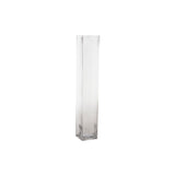 DKD Home Vase Decor Transparent Glass (10 x 10 x 60 cm)