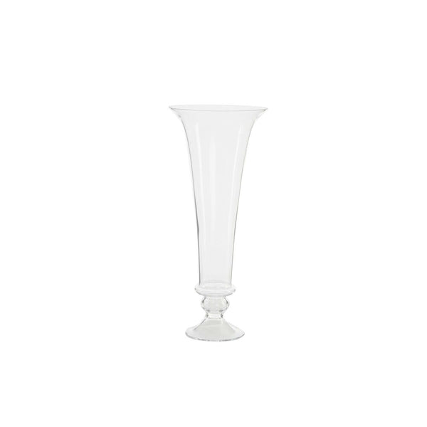 DKD Home Vase Decor Transparent Glass (17 x 17 x 40 cm)