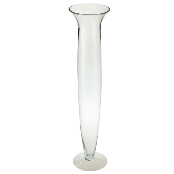 DKD Home Vase Decor Transparent Glass (14 x 14 x 60 cm)