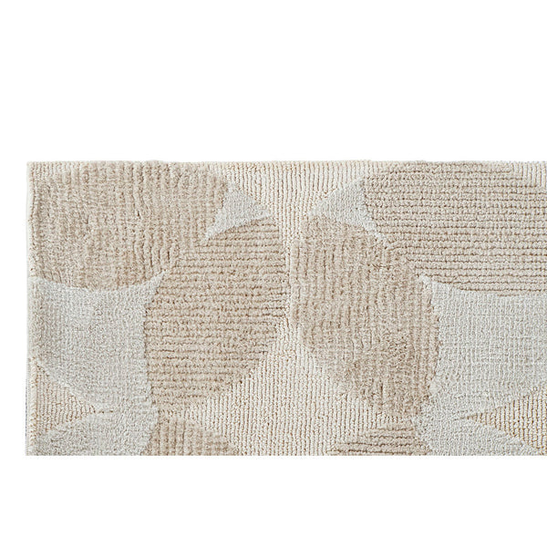 Tappeto DKD Home Decor Beige Poliestere Cotone Cerchi (120 x 180 x 0.9 cm) - zannishop