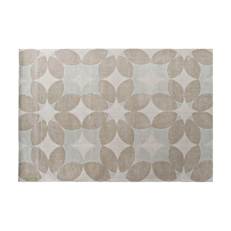 Tappeto DKD Home Decor Beige Poliestere Cerchi (160 x 230 x 0.9 cm) - zannishop