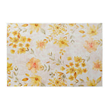 Tappeto DKD Home Decor Giallo Bianco Poliestere Cotone Fiori (120 x 180 x 0.5 cm) - zannishop