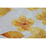 Tappeto DKD Home Decor Giallo Bianco Poliestere Cotone Fiori (160 x 230 x 0.5 cm) - zannishop