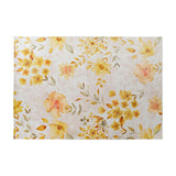 Tappeto DKD Home Decor Giallo Bianco Poliestere Cotone Fiori (160 x 230 x 0.5 cm) - zannishop