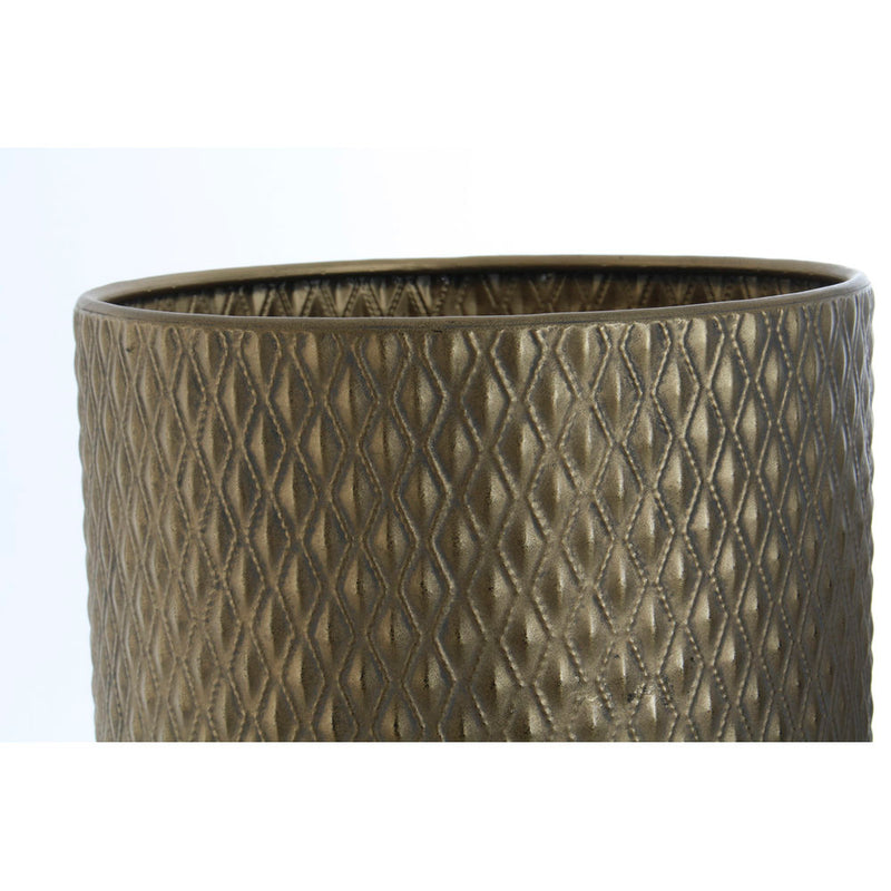 Vaso DKD Home Decor Metallo Dorato Etnico (23 x 23 x 65 cm) (2 pcs) (20 x 20 x 55 cm)