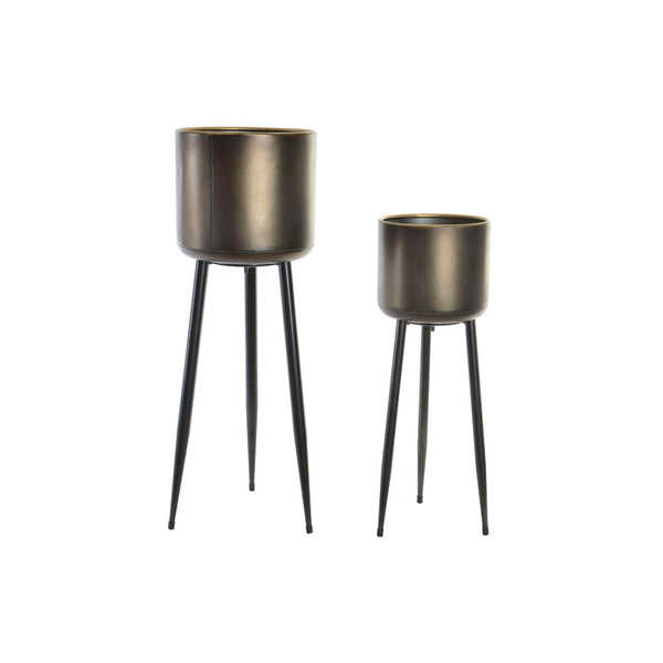 Vaso DKD Home Decor Metallo (2 pcs) (25 x 25 x 73 cm) (20.3 x  x 58 cm)