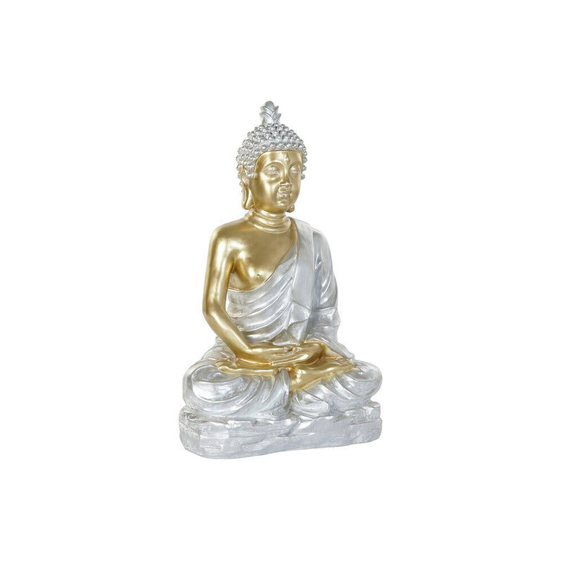 Statua Decorativa DKD Home Decor Argentato Dorato Buda Resina (80 x 48 x 100 cm) - zannishop