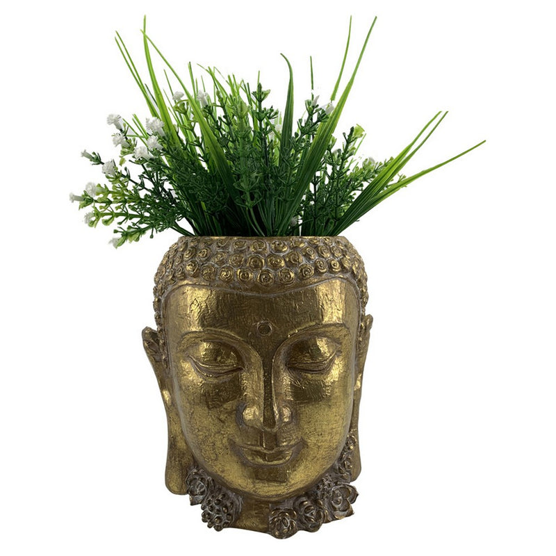 DKD Home Decor Vase Buda Resina Buda (19,5 x 20,8 x 23,5 cm) (2 pcs)