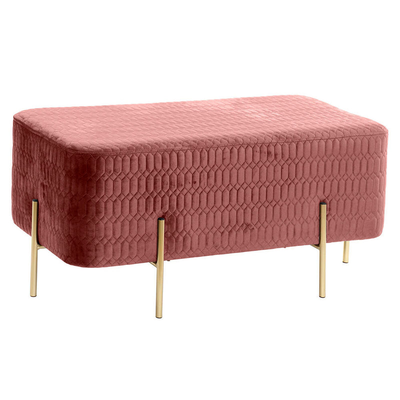 DKD Home Decor Pink Bench (91 x 46,5 x 42 cm)