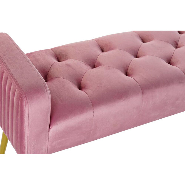 DKD Home Decor Bench Pink (100 x 37 x 52 cm)