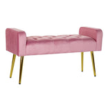 DKD Home Decor Bench Pink (100 x 37 x 52 cm)