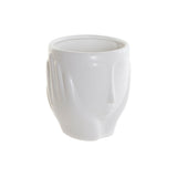 Vaso DKD Home Decor Viso Ceramica Bianco (14 x 14 x 15,5 cm)