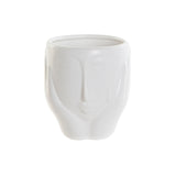 Vaso DKD Home Decor Viso Ceramica Bianco (14 x 14 x 15,5 cm)