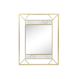 DKD Home Murror Mirror Golden Decor Metal Wood MDF (60 x 2 x 80 cm)