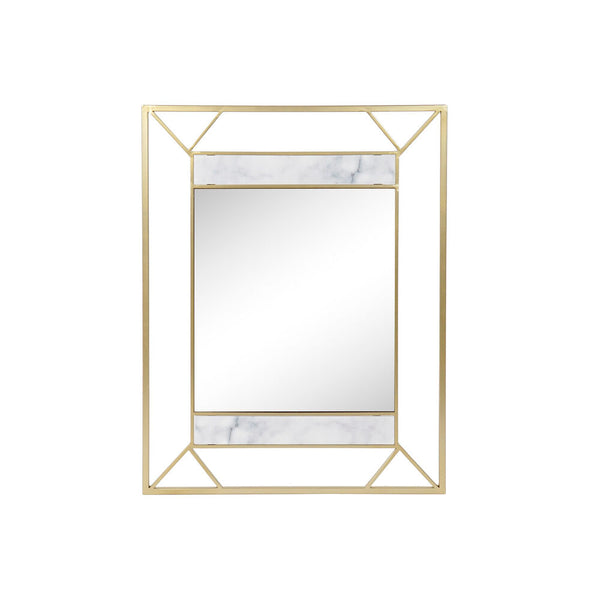 DKD Home Murror Mirror Golden Decor Metal Wood MDF (60 x 2 x 80 cm)