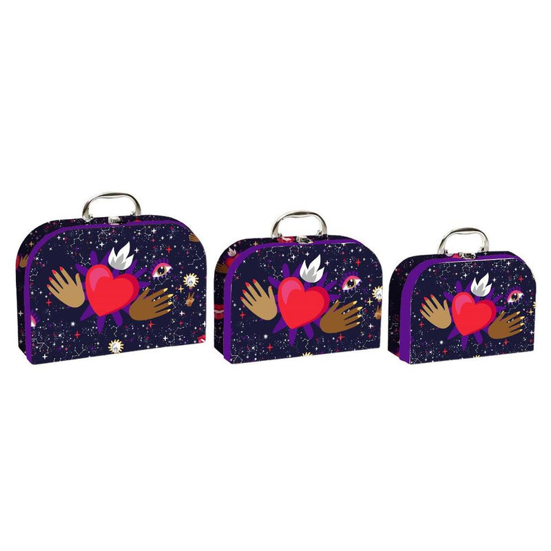 Set di Scatole Decorative DKD Home Decor Metallo Cartone (3 pcs) (28 x 9.5 x 20 cm) - zannishop