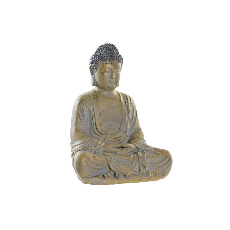 Statua Decorativa DKD Home Decor Buda Resina Grigio chiaro (19.5 x 17 x 25 cm) - zannishop