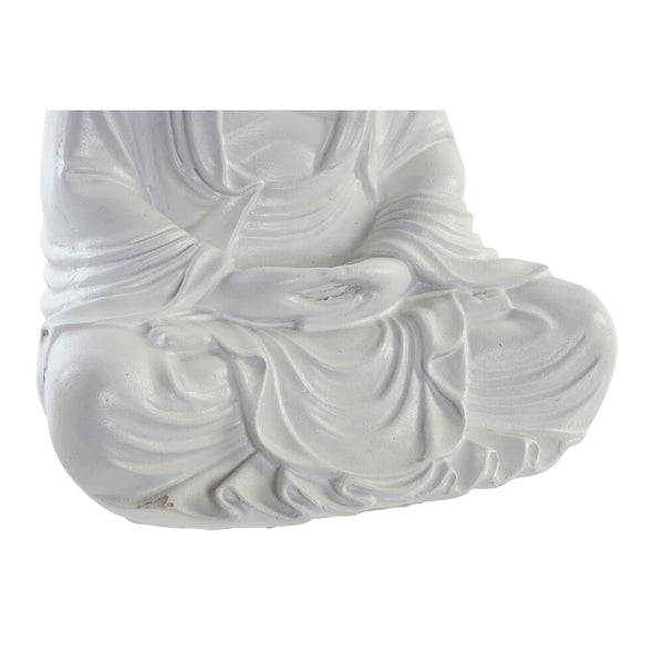 Statua Decorativa DKD Home Decor Buda Bianco Resina (19 x 17 x 25 cm) - zannishop