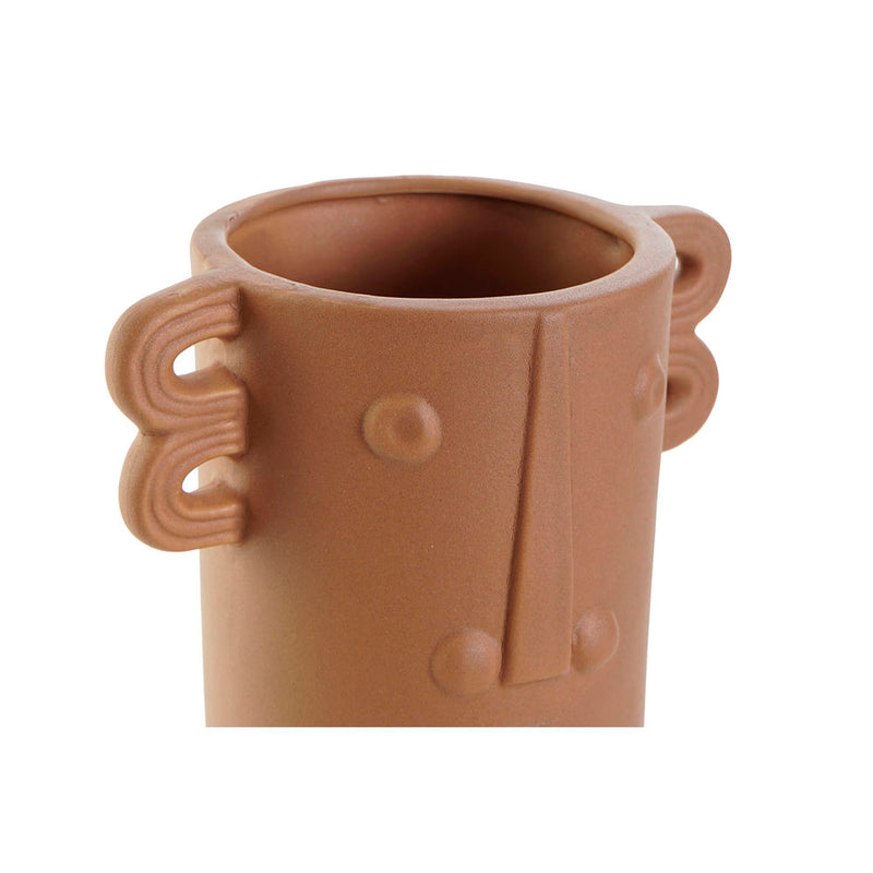 Vaso DKD Home Decor Porțelan Terracotta (15 x 10.5 x 18.7 cm)