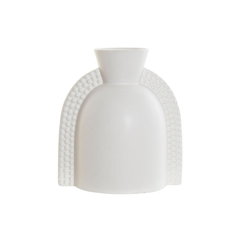 DKD Home Decor Vase Dolomite moderne Dolomite White Decor (15 x 11,3 x 16,9 cm)