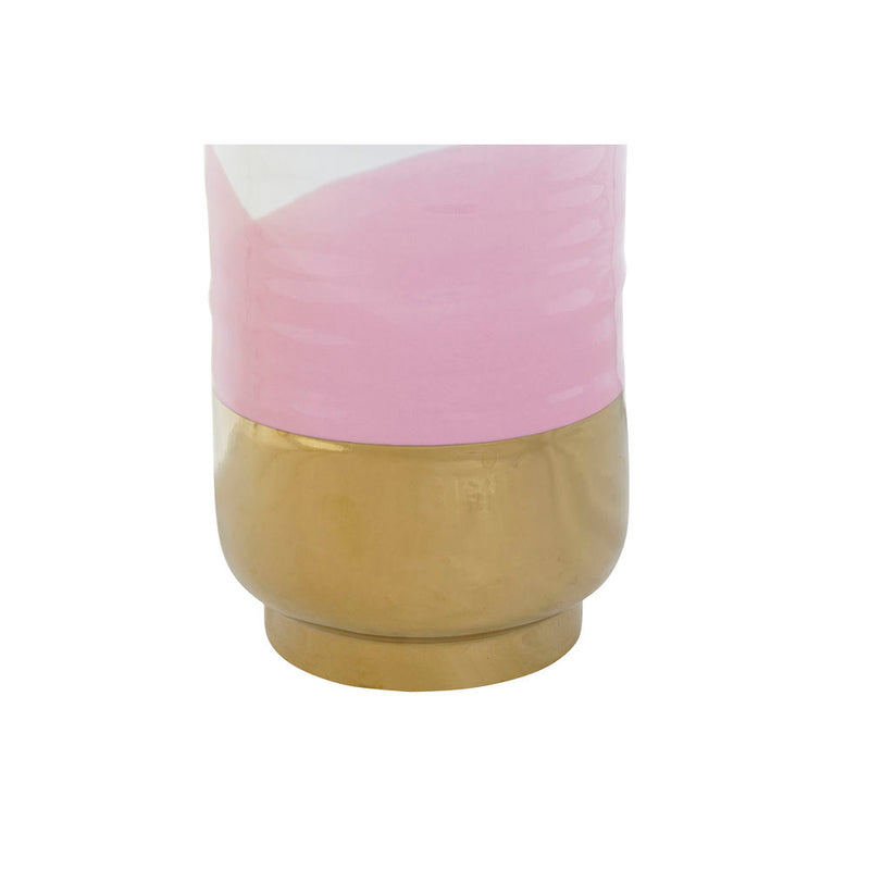 Vaso DKD Home Decor Porțelan Rosa Glam (12.2 x 12.2 x 26 cm)