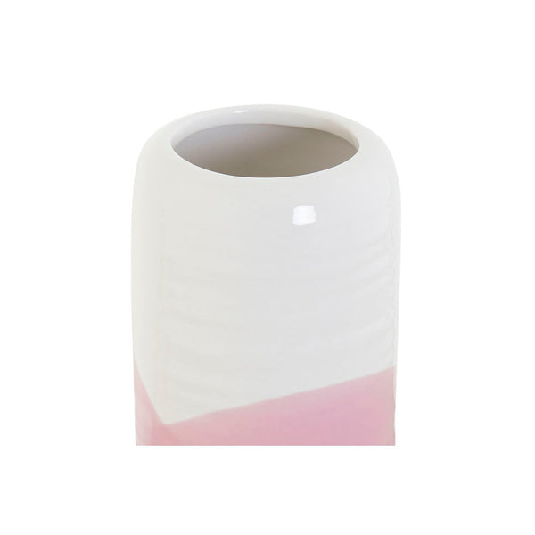 Vaso DKD Home Decor Porțelan Rosa Glam (12.2 x 12.2 x 26 cm)