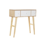 Zusätzlicher Tisch DKD Home Decor Natural Wood von Paulownia (80 x 32 x 80 cm)