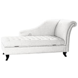 Chaise Longue DKD Home Decor Sofa Hellgraues Metallholzpolyester (165,5 x 69 x 83 cm)