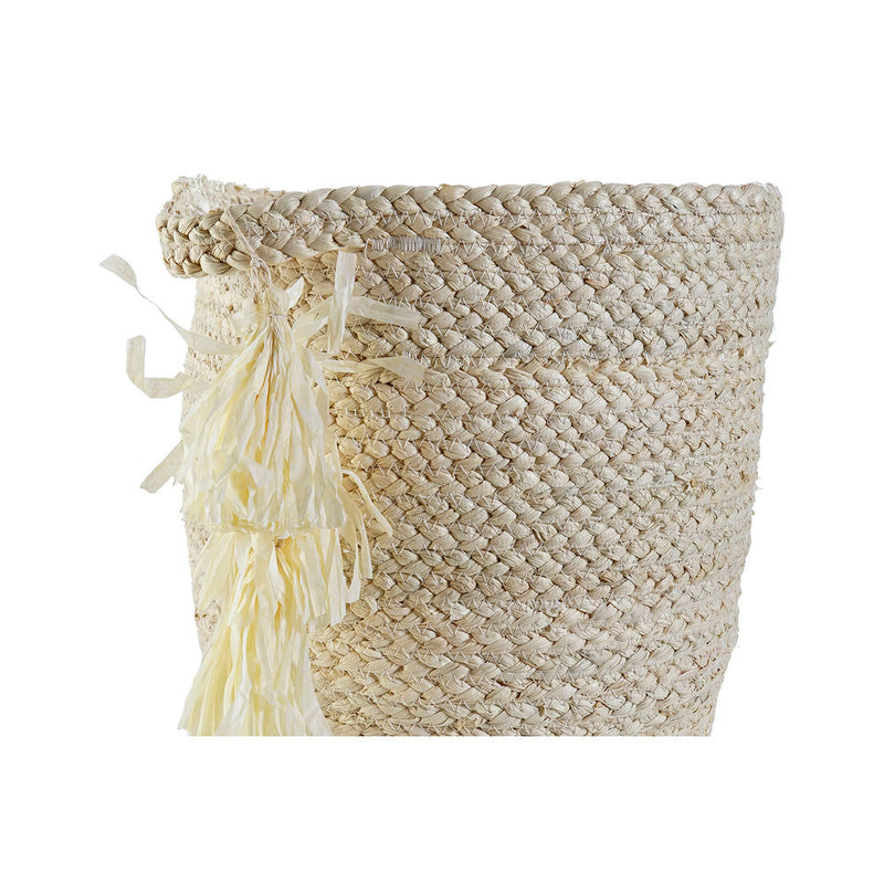 Cesta DKD Home Decor Fibra Boho (29 x 29 x 33 cm)